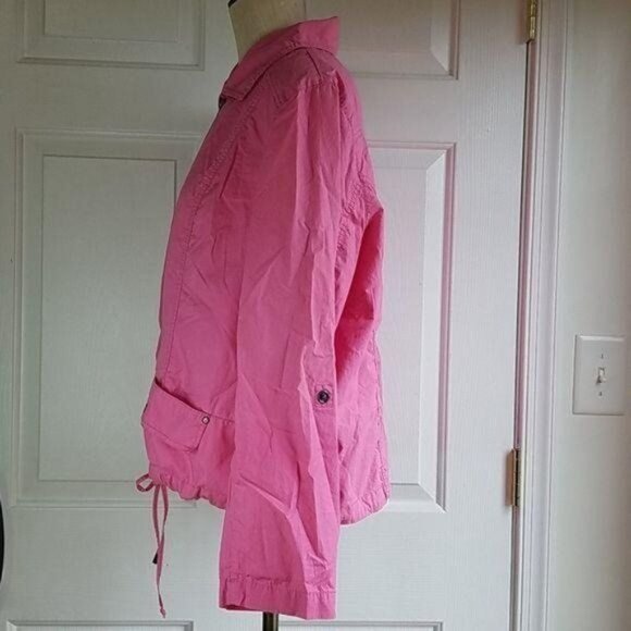 Chico's 3  Jacket Coat Windbreaker Pink WOMEN'S WOMAN'S SIZE LARGE - Picture 9 of 13